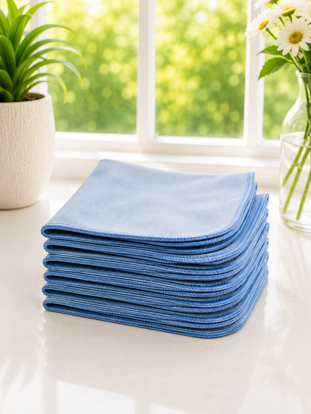 Streak-Free Glass Microfiber Towels (3-Pack/6-pack)